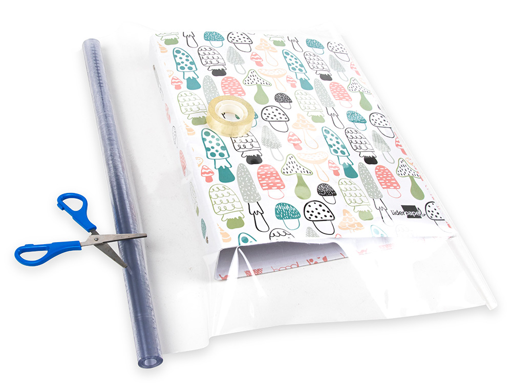 ROLLO PLASTICO FORRALIBROS 0,35X2 MT LIDERPAPEL