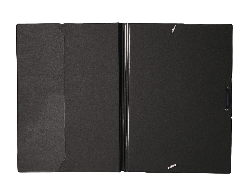 CARPETA LIDERPAPEL GOMAS FOLIO SENCILLA PVC AZUL