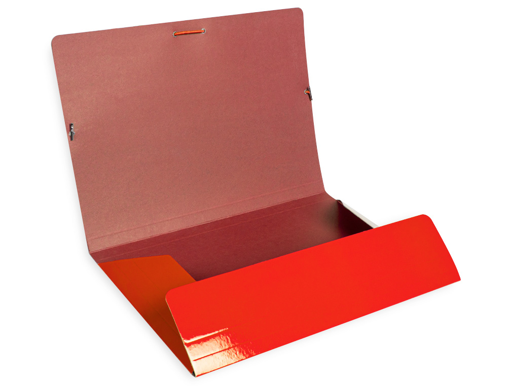 CARPETA LIDERPAPEL GOMAS TRES SOLAPAS CARTON PLASTIFICADO FOLIO COLORES SURTIDOS